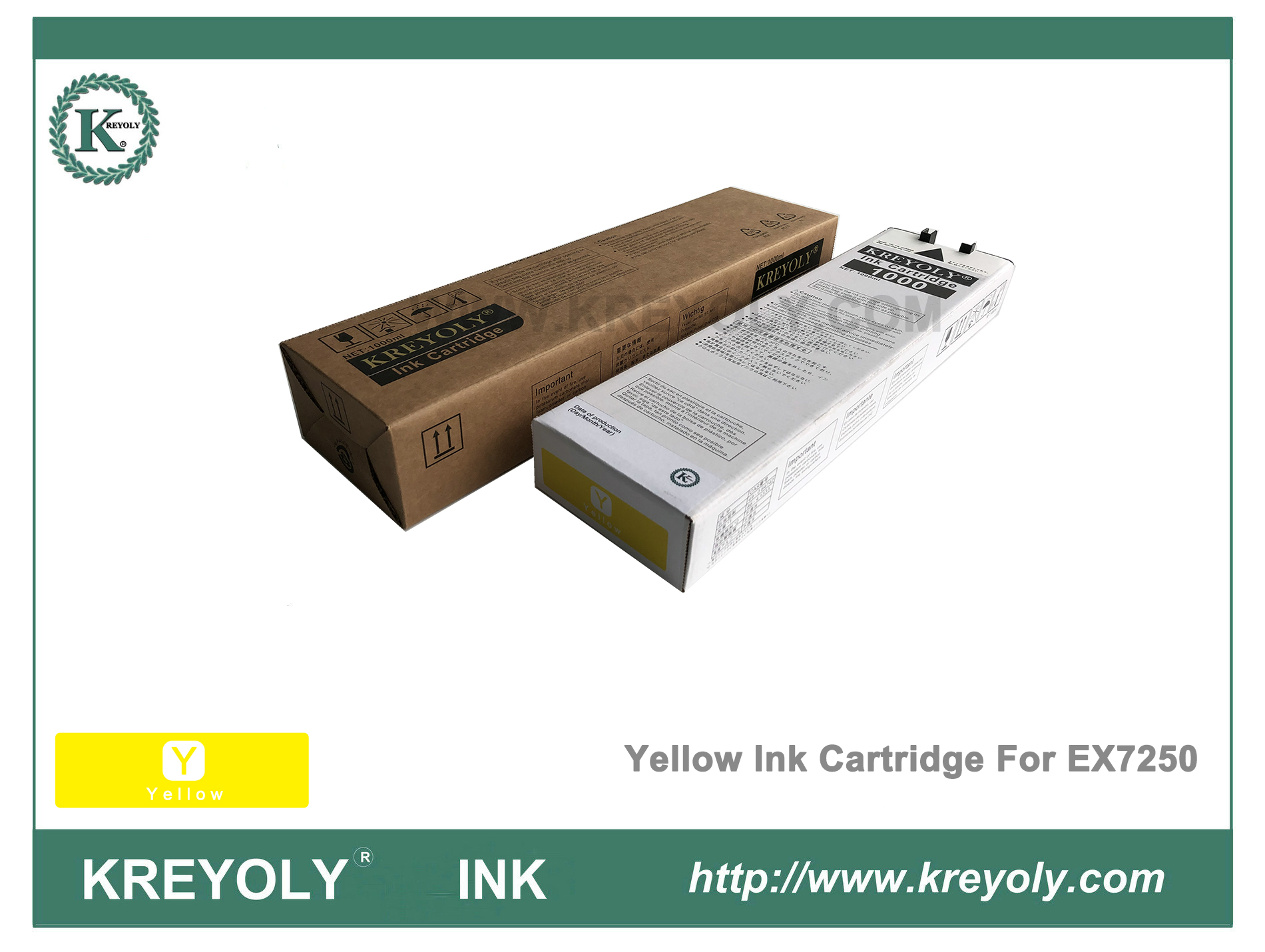 Cartouche d'encre jaune Riso ComColor Orphis Inkjet Machine EX7250