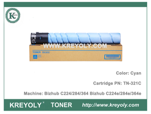 Cartouche de toner de couleur TN321 TN220 pour Koncia Minolta Bizhub C224 C284 C364 C224E C284E C364E