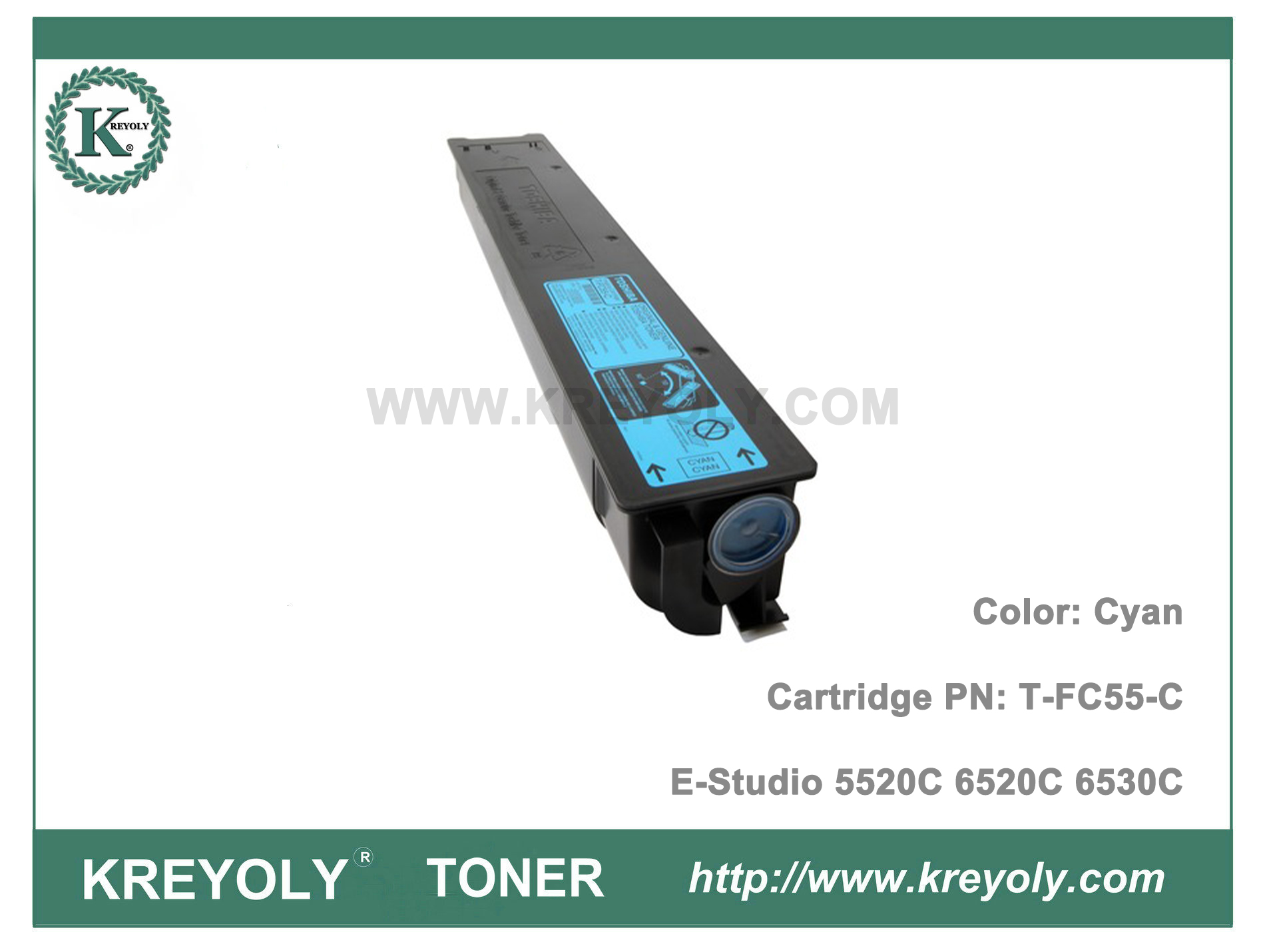 Toner Toshiba T-FC55 pour E STUDIO 5520C 6520C 6530C