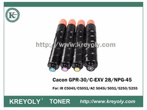 Cartouche de toner compatible de couleur GPR-30 / NPG-45 / C-EXV 28