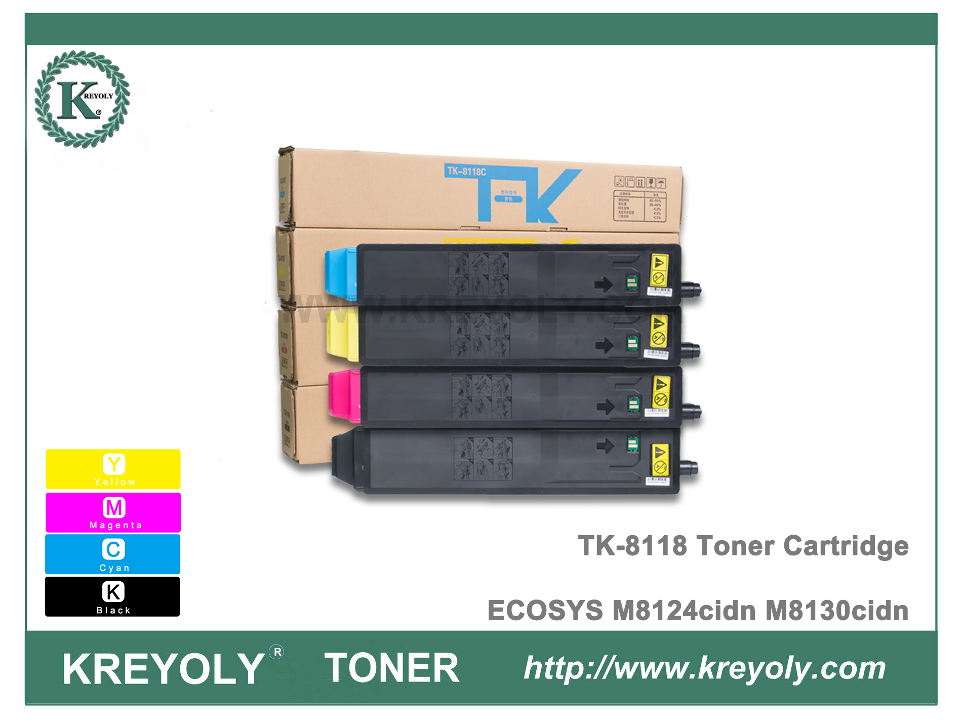 Cartouche de toner TK-8118 Kyocera pour ECOSYS M8124cidn M8130cidn