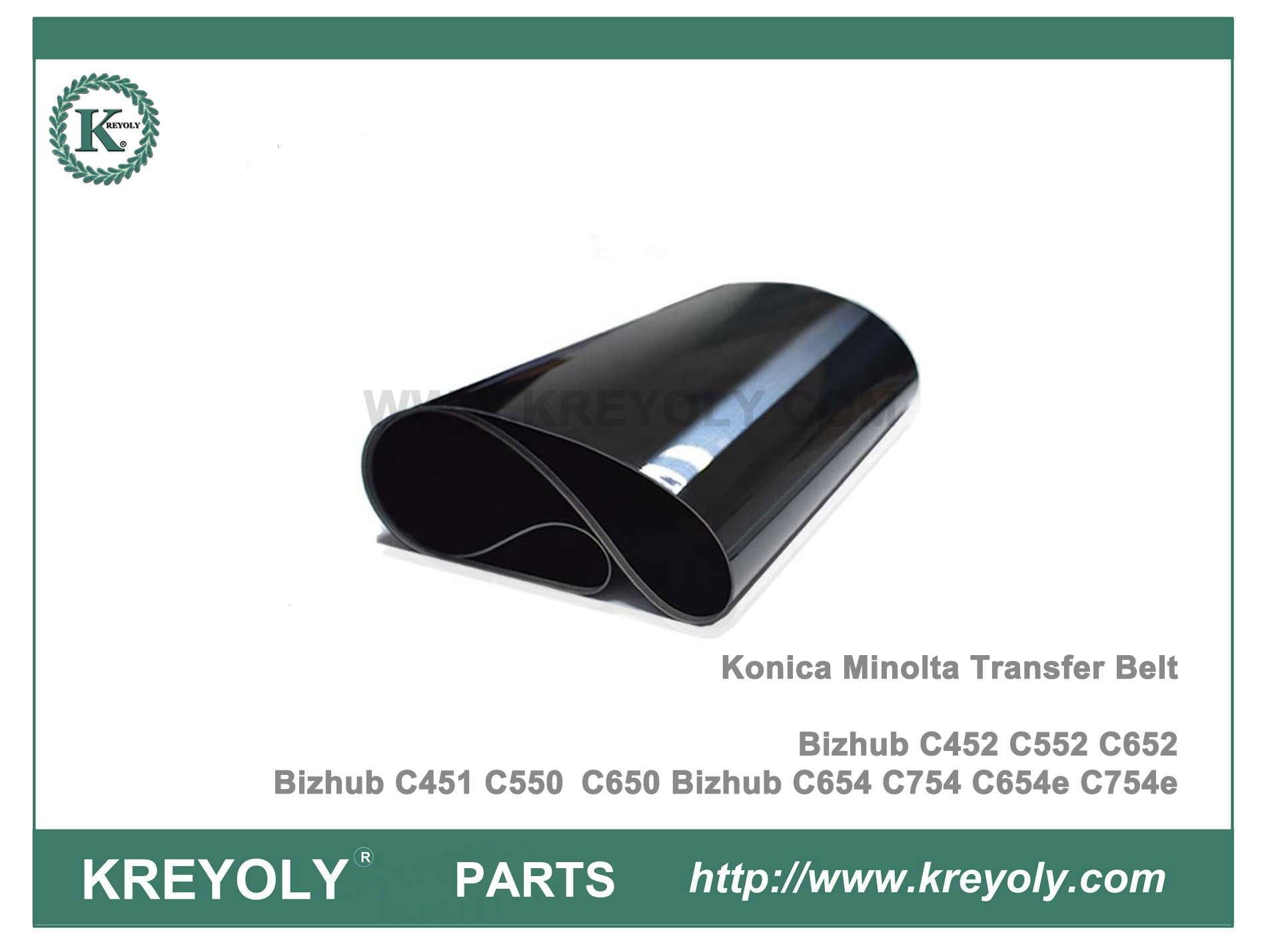 Courroie de transfert Konica Minolta Bizhub C654 pour Bizhub C451 C452 C552 C650 C550 C754